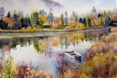 Le bateau perdu - 10"x14" - VENDUE