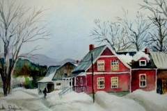 Journée feutrée d'hiver - 6.5"x11" - VENDUE