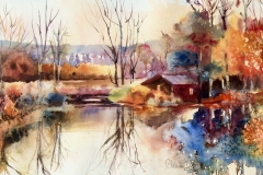 Au fil de l'eau - 15"x22"